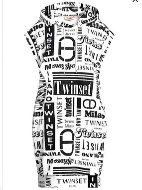 Twin-Set Milano Logo Sleeveless Hoodie Dress - NWOT, size XS (max size 6)